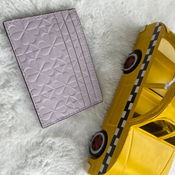 Kate Spade Cameron Slim Card Holder Lilac Wallet - Picture 3 of 4